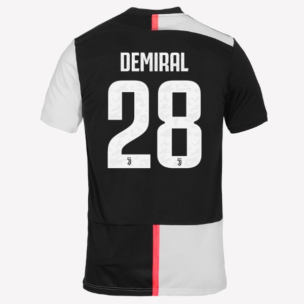 Trikot Juventus NO.28 Demiral Heim 2019-20 Weiß Schwarz Fussballtrikots Günstig